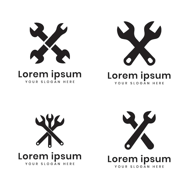 Ferramentas de configuração de modelo de vetor de símbolo de logotipo