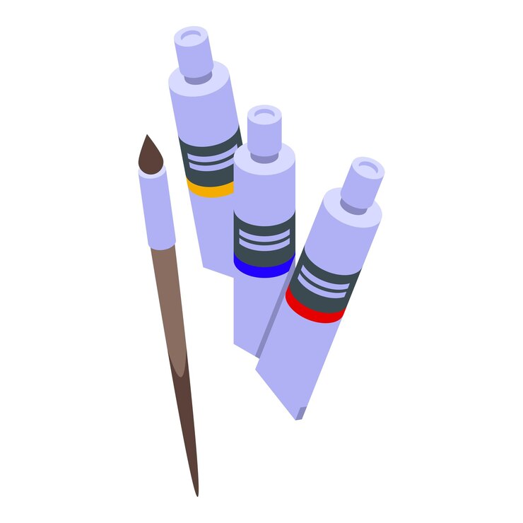 Vetor ferramentas de desenho ícone vetor isométrico aprendizagem do sistema educação on-line