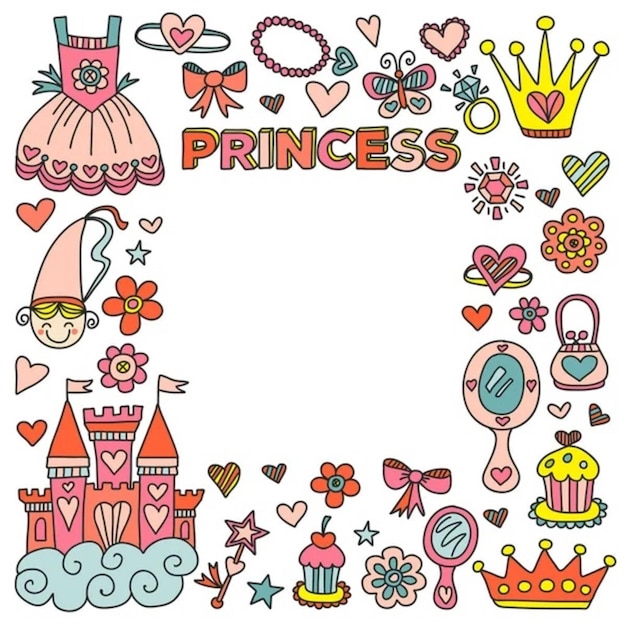 Festa de aniversário de princesa para meninas.