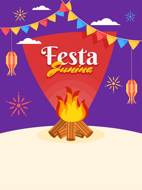 Festa junina, fundo de férias.