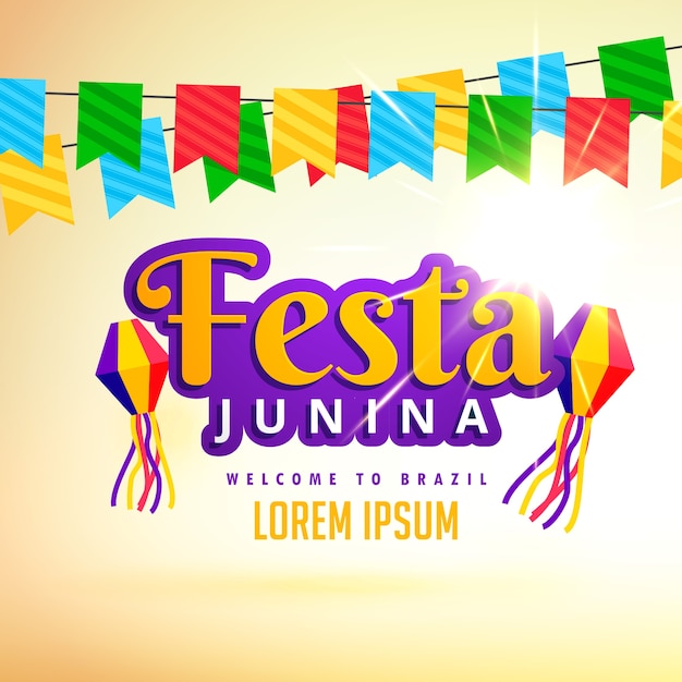 Festa junina holiday poster design