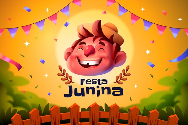 Festas brasileiras realistas Juninas fundo
