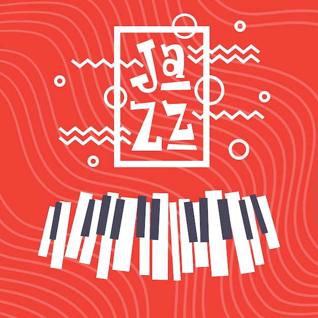 Festival de jazz live music concert poster banner de propaganda