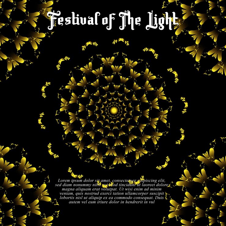 Vetor festival de luz