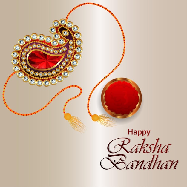 Festival indiano de feliz raksha bandhan cartão comemorativo