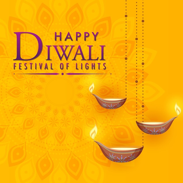 Festival indiano de luzes de diwali