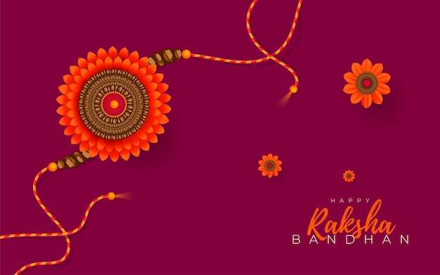 Festival tradicional indiano feliz raksha bandhan saudação design de fundo