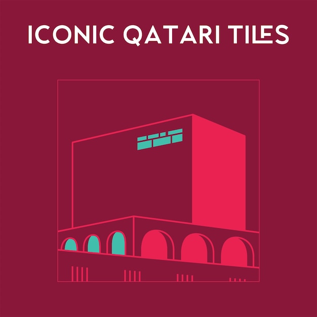 Vetor fifa world cup 2022 qatari tiles