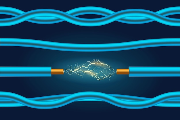 Fio elétrico ou elementos de cabo d projeto