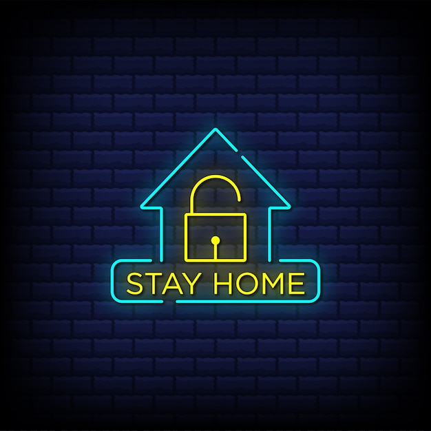 Fique em casa.
