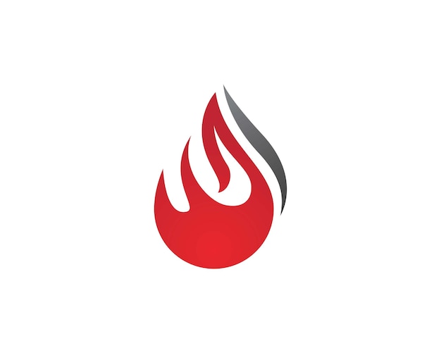 Fire flame logo template