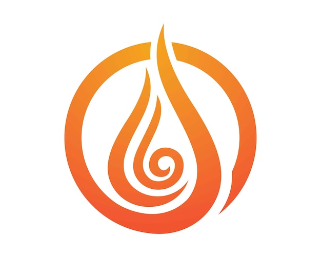 Fire flame logo template