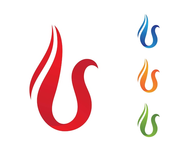 Fire flame logo template