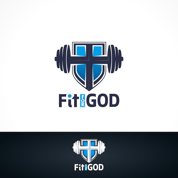 Vetor fit for god burble gym logo