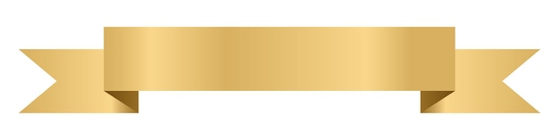 Vetor fita dourada ou rótulo símbolo de banner elementos de banner de onda ilustração vetorial