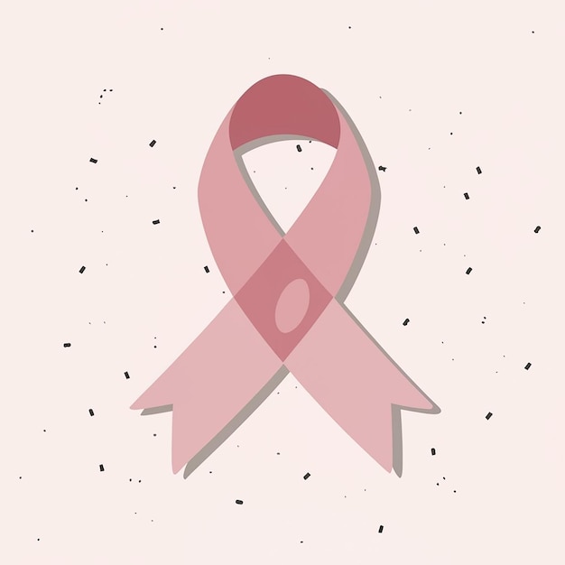 fita rosa de conscientização sobre o câncer de mama