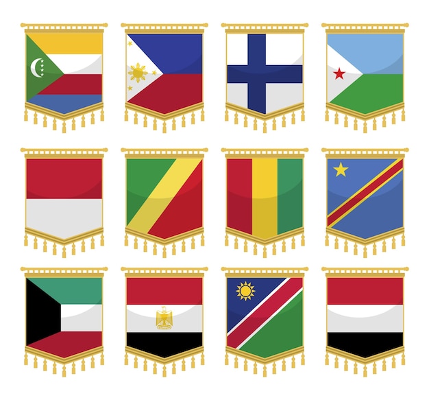 Flags of the world collection