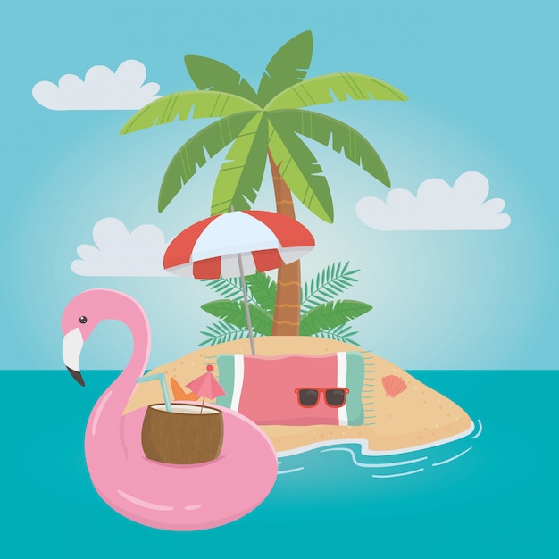 Flamingo Flutuante e Verão