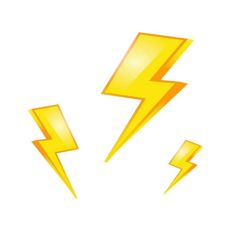 Vetor flash amarelo
