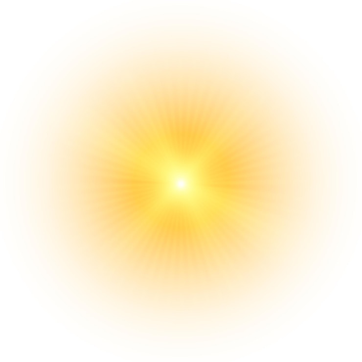 Vetor flash de sol brilho suave sem raios de partida estrela brilhou com brilhos vetor de respingo amarelo
