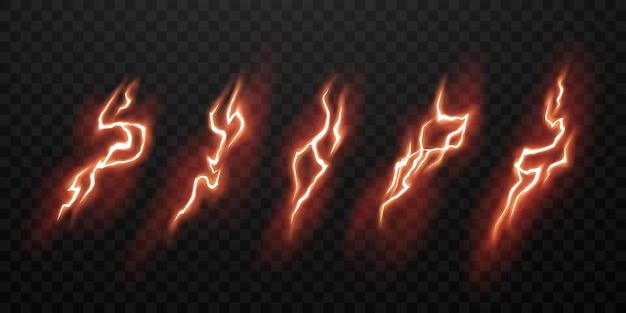 Vetor flash realista de fundo de efeito de luz de relâmpago com ilustração vetorial de explosão elétrica de relâmpago