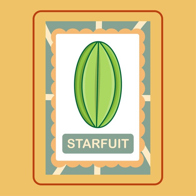 Flashcard starfruit