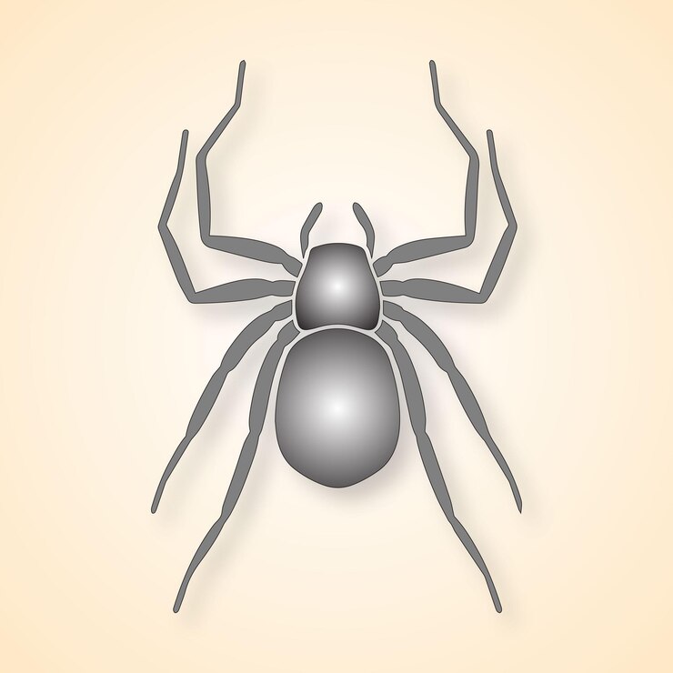 Vetor flat feliz halloween com aranhas