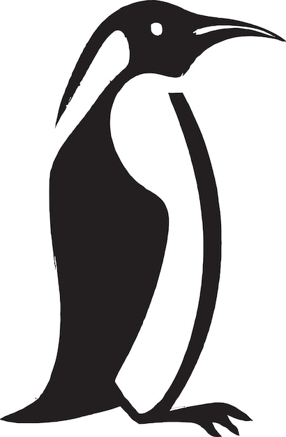 Flightless e Fabulous Um logotipo de pinguim bonito e peculiar