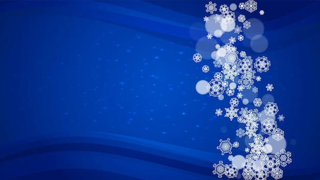 Flocos de neve de Natal e Ano Novo