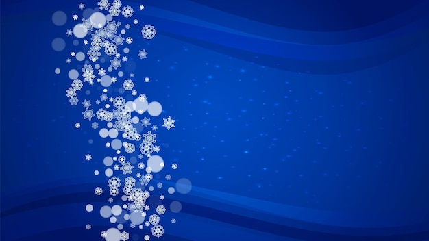 Flocos de neve de Natal e Ano Novo