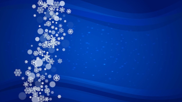 Flocos de neve de Natal e Ano Novo