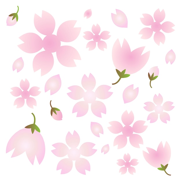 Flor de cerejeira sakura vetor no japão