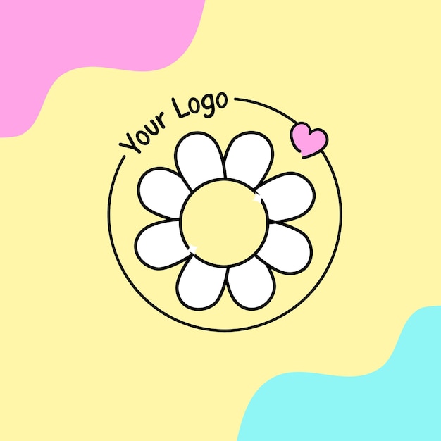 flor de logótipo bonito