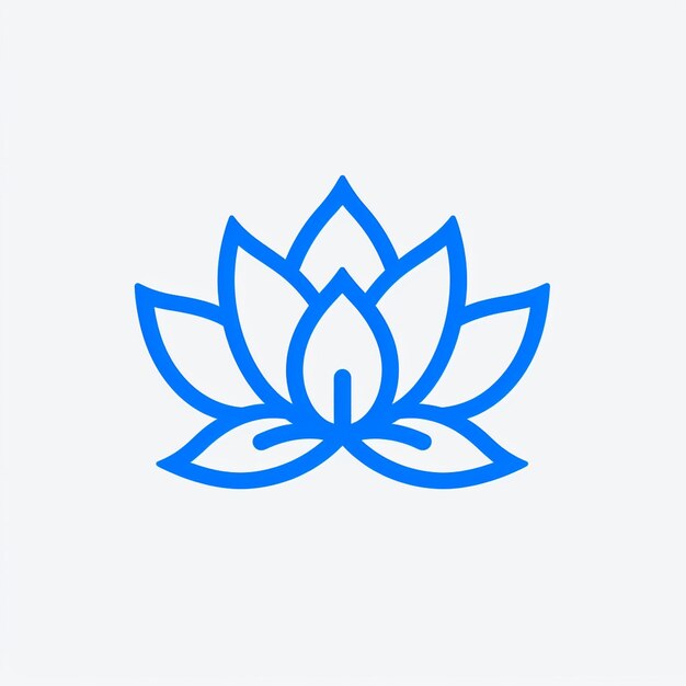 Vetor flor de lótus flor pétala planta beleza natureza zen meditação paz serenidade yoga símbolo logotipo