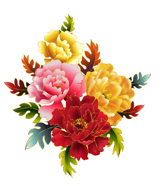 Flor de peônias