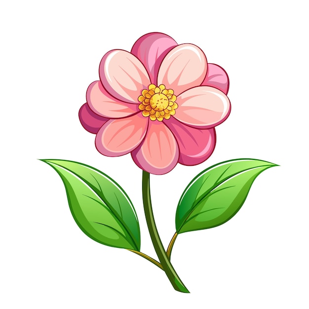 Flor de primavera abstrata para ilustração vetorial de decoração de cartões