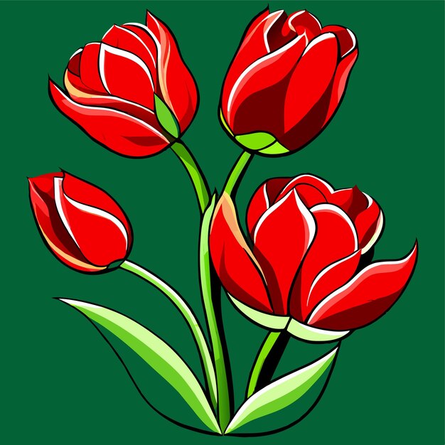 Flor de tulipas