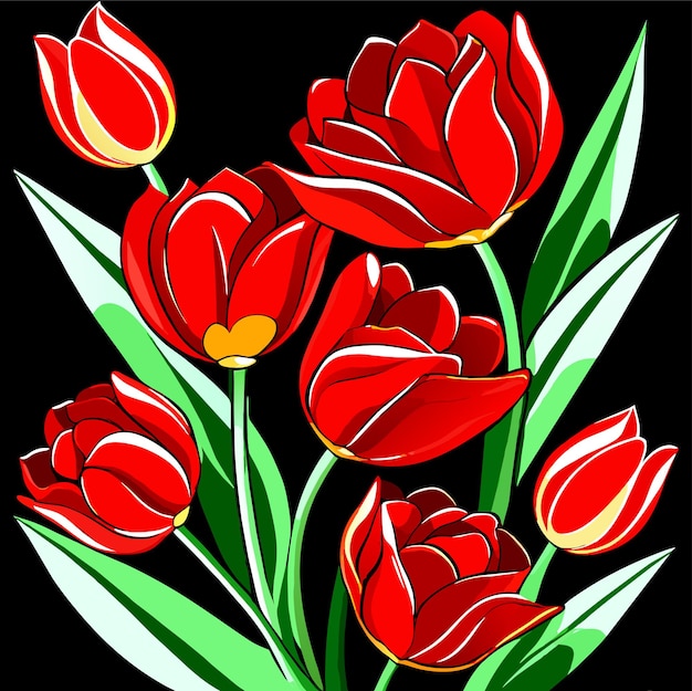 Flor de tulipas