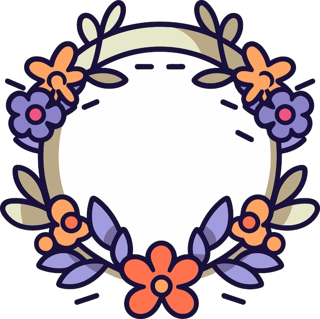 Floral hoops harmony vector wreath collectionvectorized foliage elegance wreaths de férias