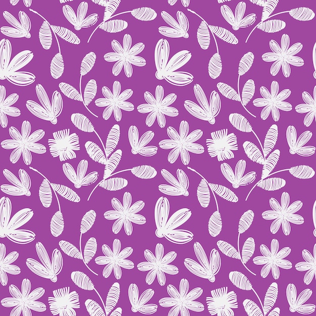 Floral sem costura de fundo vector