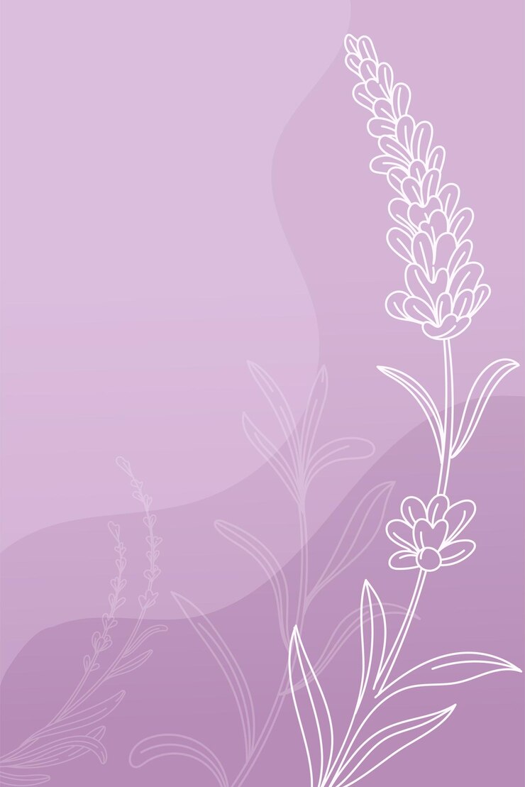 Flores de lavanda Vector de fundo floral