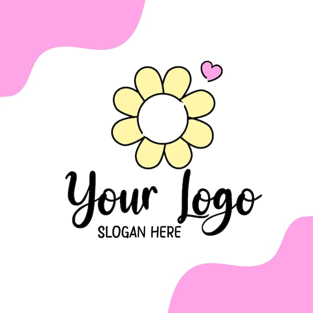 Flores de logotipo Vector de ícone