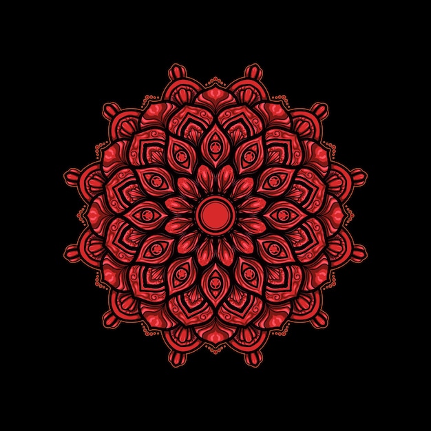 Flores de mandala simétricas