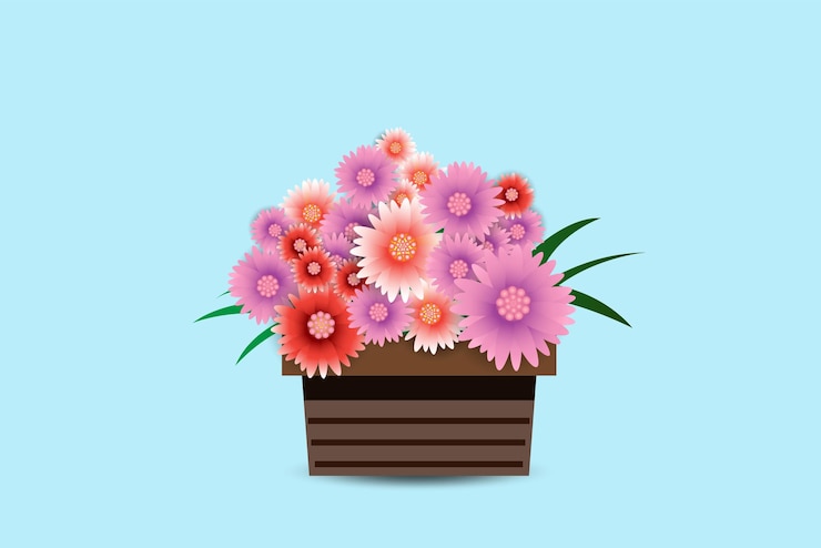 Vetor flores lindas flores vetor
