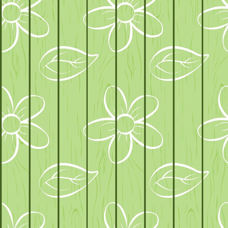 Vetor flores no padrão do tabuleiro sem costura com a imagem de flores e folhas pintadas à mão
