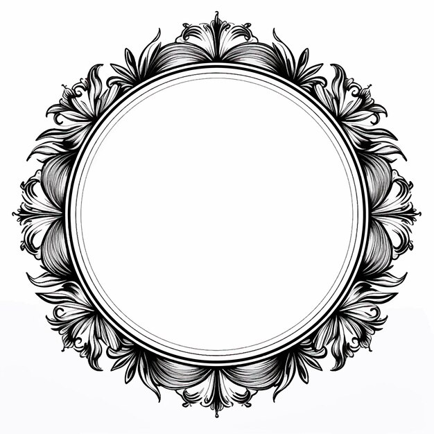 Vetor florescer motivo vinha damasco pergaminho canto caligráfico ornamental real ornamento convite