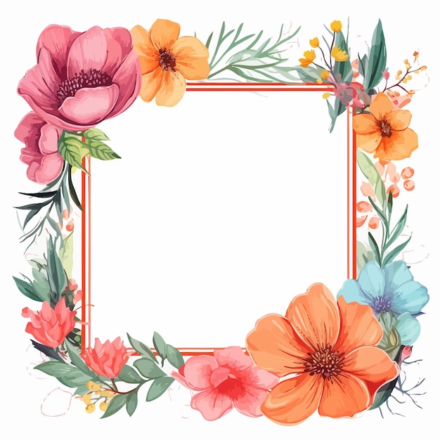 Vetor flower_frame_vector_ilustrado.