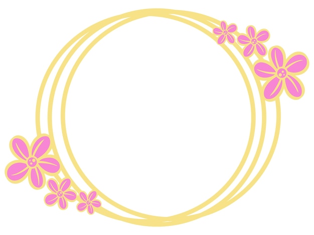 Vetor flower frame