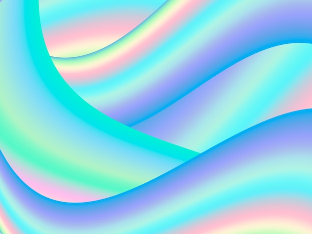 Fluid art. Abstrato de textura líquida holográfica, abstrato de fluido gradiente colorido.
