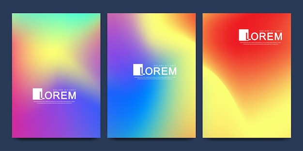 Fluid Gradient Minimal Poster Layout Template Cover Design